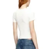 t-ele-long-od Slim fit ribbad T-shirt med metalliskt Oval D t-ele-long-od Slim fit ribbad T-shirt med metalliskt Oval D