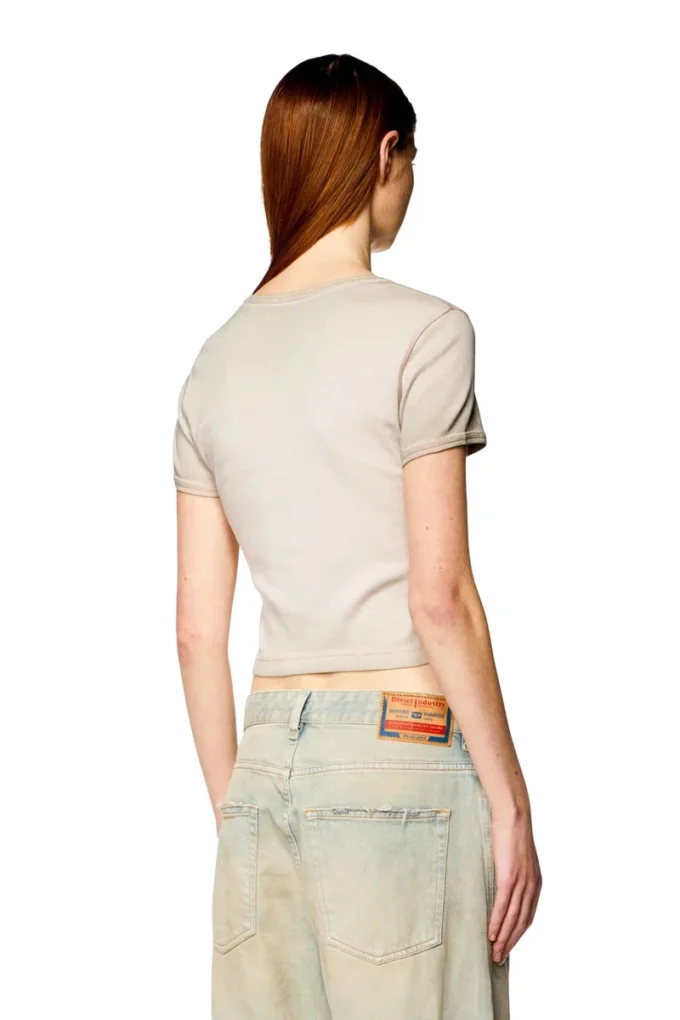 t-ele Ribbad T-shirt med akvarellhjärta D