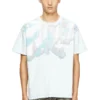t-gaspard-ihbj T-shirt med blekt grafiskt tryck