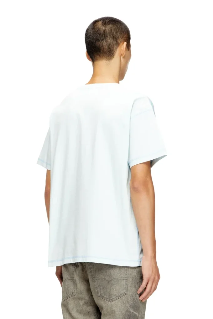 t-gaspard-ihbj T-shirt med blekt grafiskt tryck