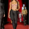 t-hailyna Rynkad mesh-top med kantband t-hailyna Rynkad mesh-top med kantband