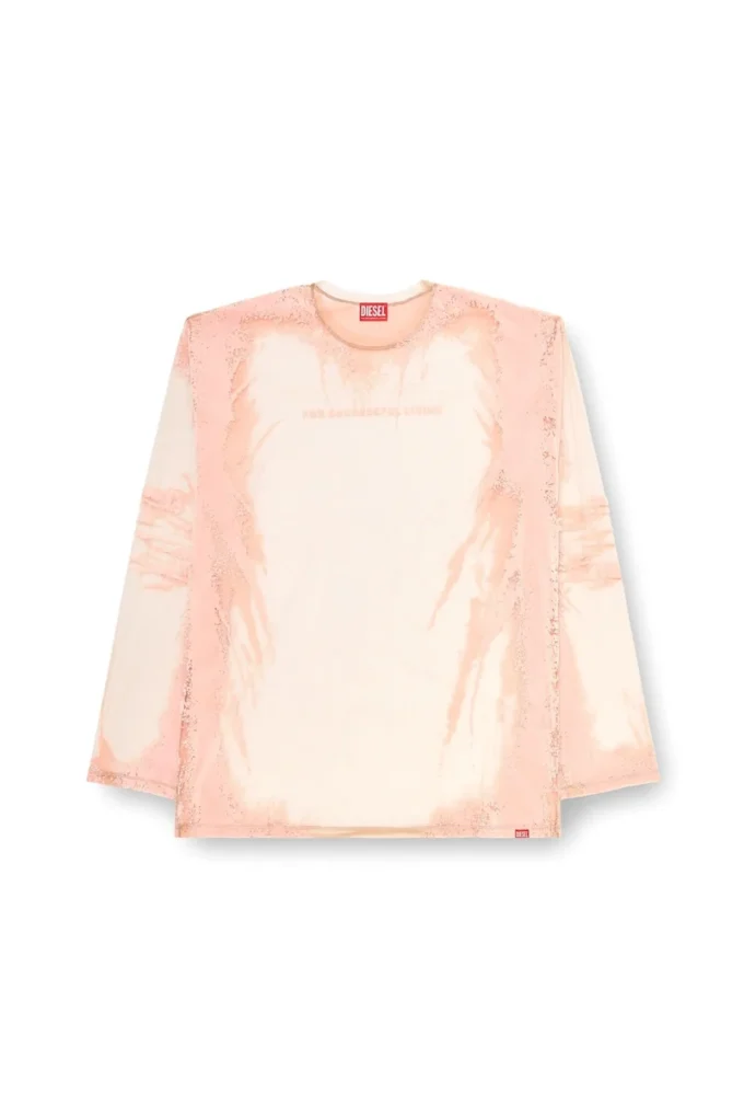 t-hassan-ls-a Långärmad nylon-T-shirt med textutskrift t-hassan-ls-a Långärmad nylon-T-shirt med textutskrift