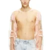 t-hassan-ls-a Långärmad nylon-T-shirt med textutskrift t-hassan-ls-a Långärmad nylon-T-shirt med textutskrift