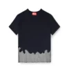 t-inlay-r1 Nylon-T-shirt med tyllinsats