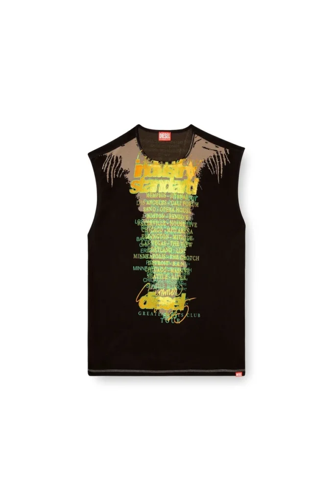 t-isak-a Ärmlös T-shirt med textutskrift t-isak-a Ärmlös T-shirt med textutskrift