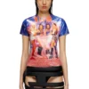 t-jodie T-shirt med skrynklig Diesel-filmtryck