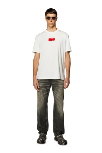 t-just-n4 T-shirt med logotyp i ekologisk bomull t-just-n4 T-shirt med logotyp i ekologisk bomull