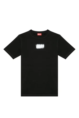 t-just-n4 T-shirt med logotyp i ekologisk bomull