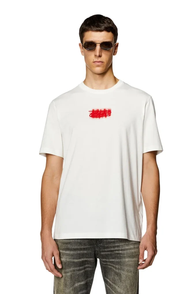 t-just-n4 T-shirt med logotyp i ekologisk bomull t-just-n4 T-shirt med logotyp i ekologisk bomull
