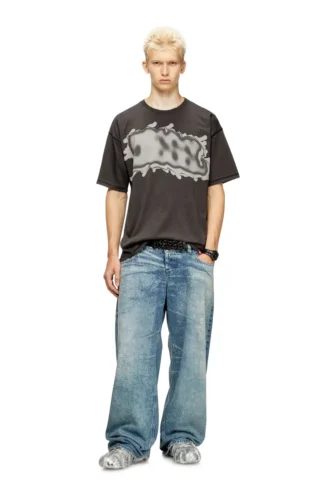 t-leonard-ihbj T-shirt med graffititryck