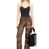 t-ley Stringbodysuit i marmorerad ribbad jersey t-ley Stringbodysuit i marmorerad ribbad jersey
