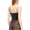 t-ley Stringbodysuit i marmorerad ribbad jersey t-ley Stringbodysuit i marmorerad ribbad jersey