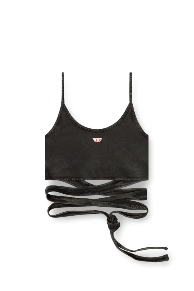 t-leya-tail-r1 Linne i denimlook med knytband t-leya-tail-r1 Linne i denimlook med knytband