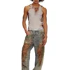 t-lifty-burn-art Tulle-linne med tryck av brinnande plast t-lifty-burn-art Tulle-linne med tryck av brinnande plast