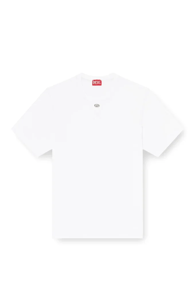 t-madjust-tr Vanlig T-shirt med rund hals och Oval D