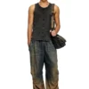 t-mely-sl Linne i jersey med denimlook t-mely-sl Linne i jersey med denimlook