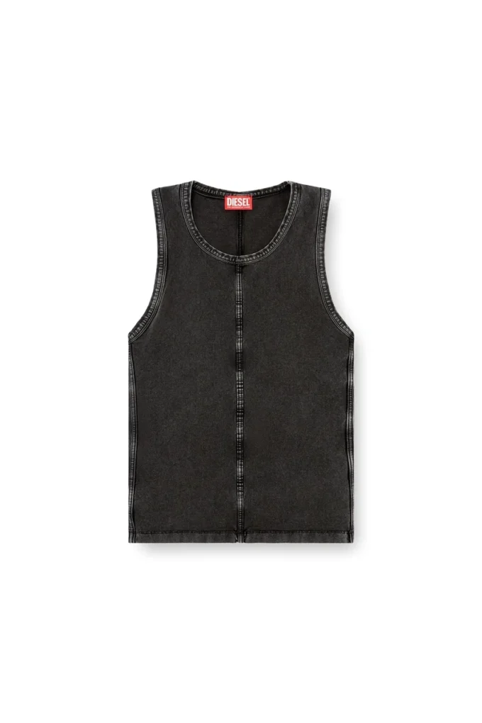 t-mely-sl Linne i jersey med denimlook t-mely-sl Linne i jersey med denimlook