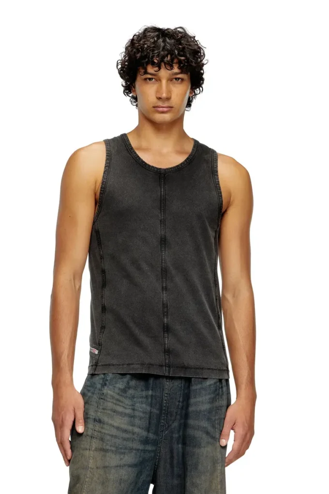 t-mely-sl Linne i jersey med denimlook t-mely-sl Linne i jersey med denimlook