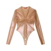 t-nikki Metallic topp i tyll med bh-detalj t-nikki Metallic topp i tyll med bh-detalj