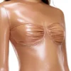 t-nikki Metallic topp i tyll med bh-detalj t-nikki Metallic topp i tyll med bh-detalj