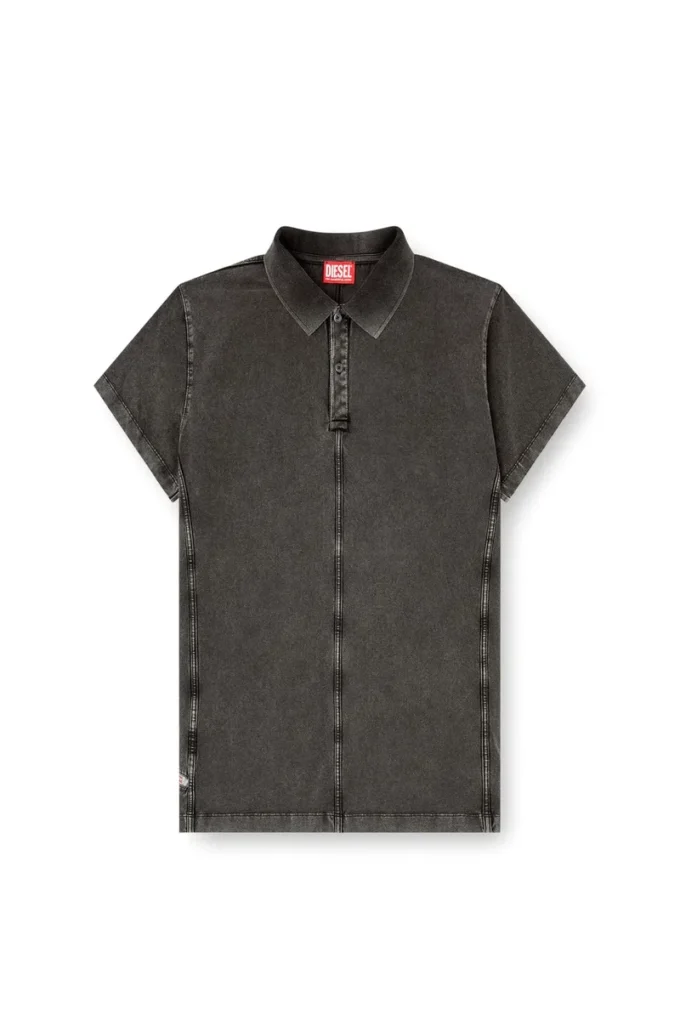 t-nomely Polotröja i jersey med denimlook t-nomely Polotröja i jersey med denimlook