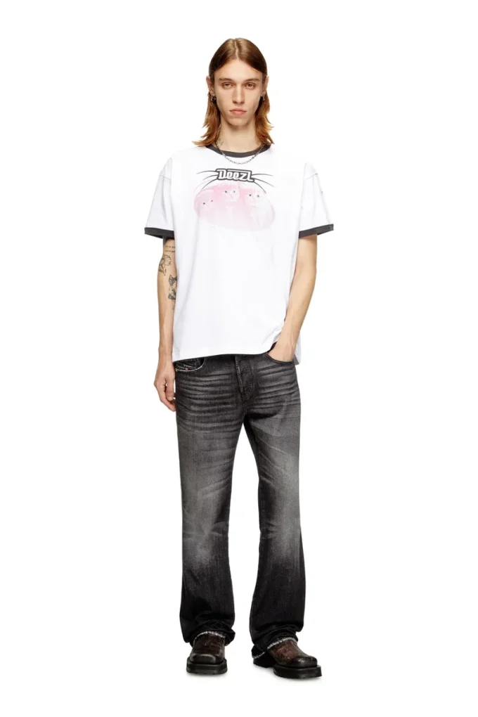 t-norm-cuff Bomullst-shirt med digitaltryck t-norm-cuff Bomullst-shirt med digitaltryck