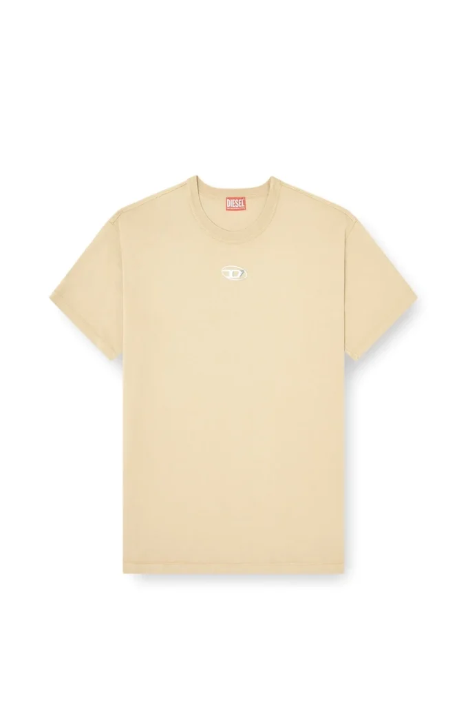 t-norm-iod Lätt bomullst-shirt med metalliskt Oval D-logo t-norm-iod Lätt bomullst-shirt med metalliskt Oval D-logo