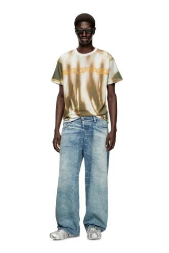 t-norm-show T-shirt med graffititryck