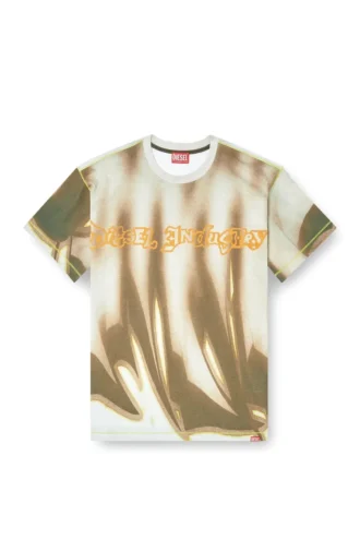 t-norm-show T-shirt med graffititryck