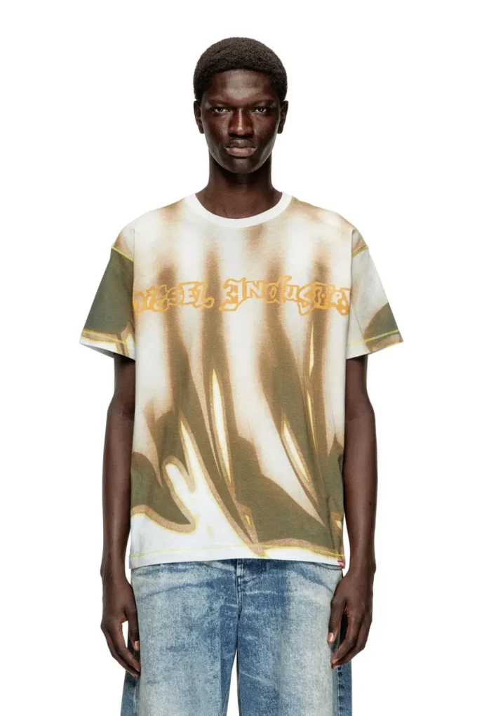 t-norm-show T-shirt med graffititryck t-norm-show T-shirt med graffititryck