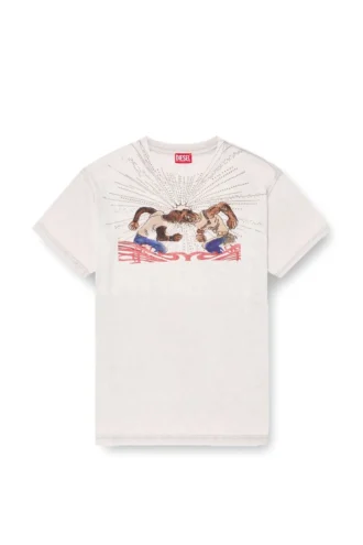 t-norm-t15 T-shirt med strassgrafik