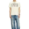t-norm-t2 Slogan-T-shirt med burnout-tvätt