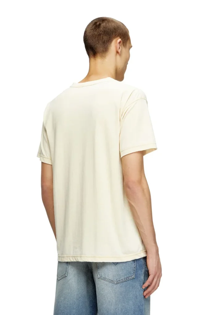 t-norm-t2 Slogan-T-shirt med burnout-tvätt