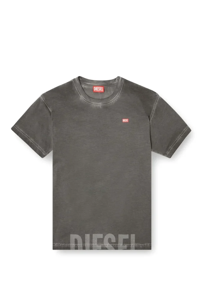 t-norm-t7 Rundhalsad bomullst-shirt med tryck