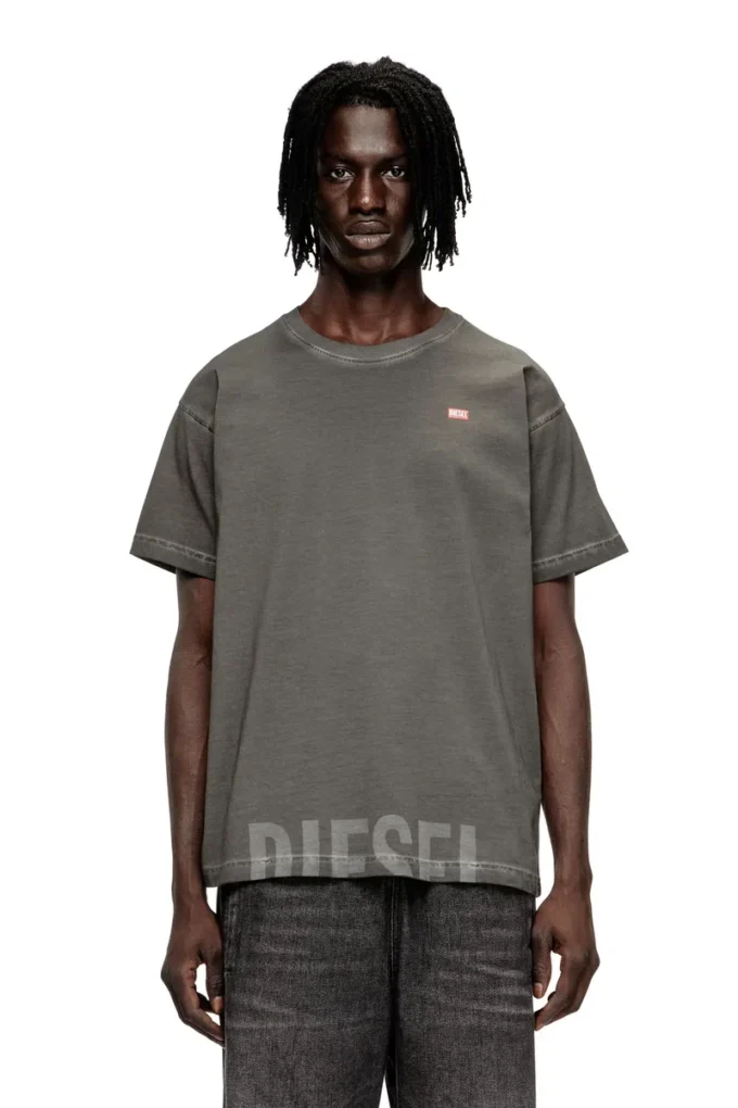 t-norm-t7 Rundhalsad bomullst-shirt med tryck