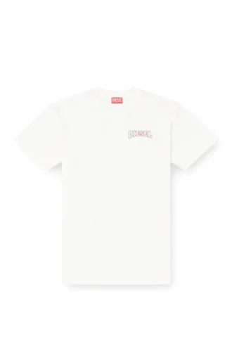 t-norm-v16 Vanlig bomullst-shirt med Diesel-broderi