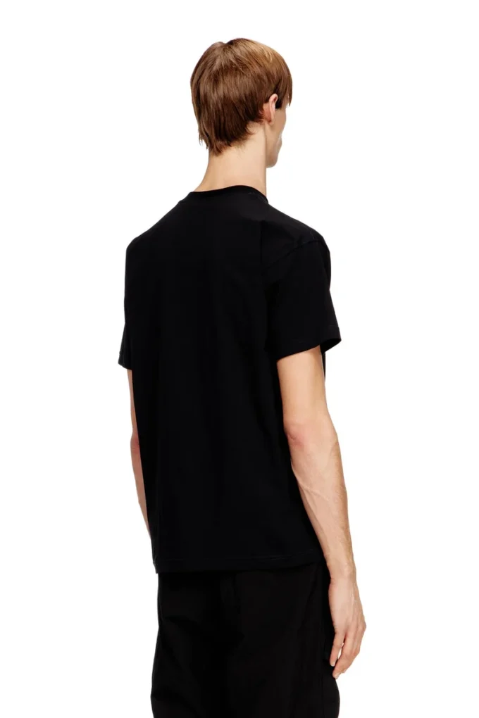 t-norm-v16 Vanlig bomullst-shirt med Diesel-broderi
