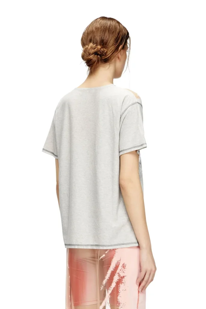 t-normac T-shirt med rund hals och textprint t-normac T-shirt med rund hals och textprint