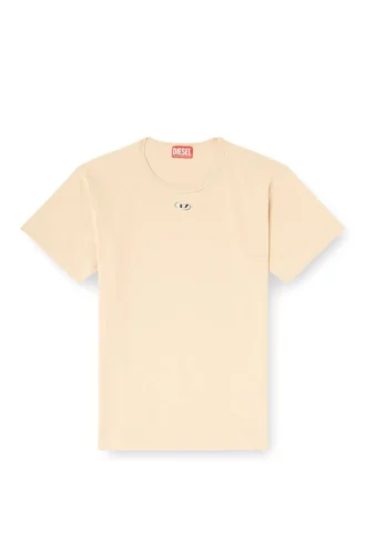 t-normy-od-s1 Bomullst-shirt med metalliskt Oval D