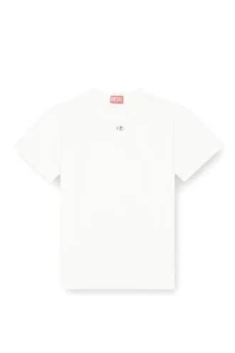 t-normy-od-s1 Bomullst-shirt med metalliskt Oval D
