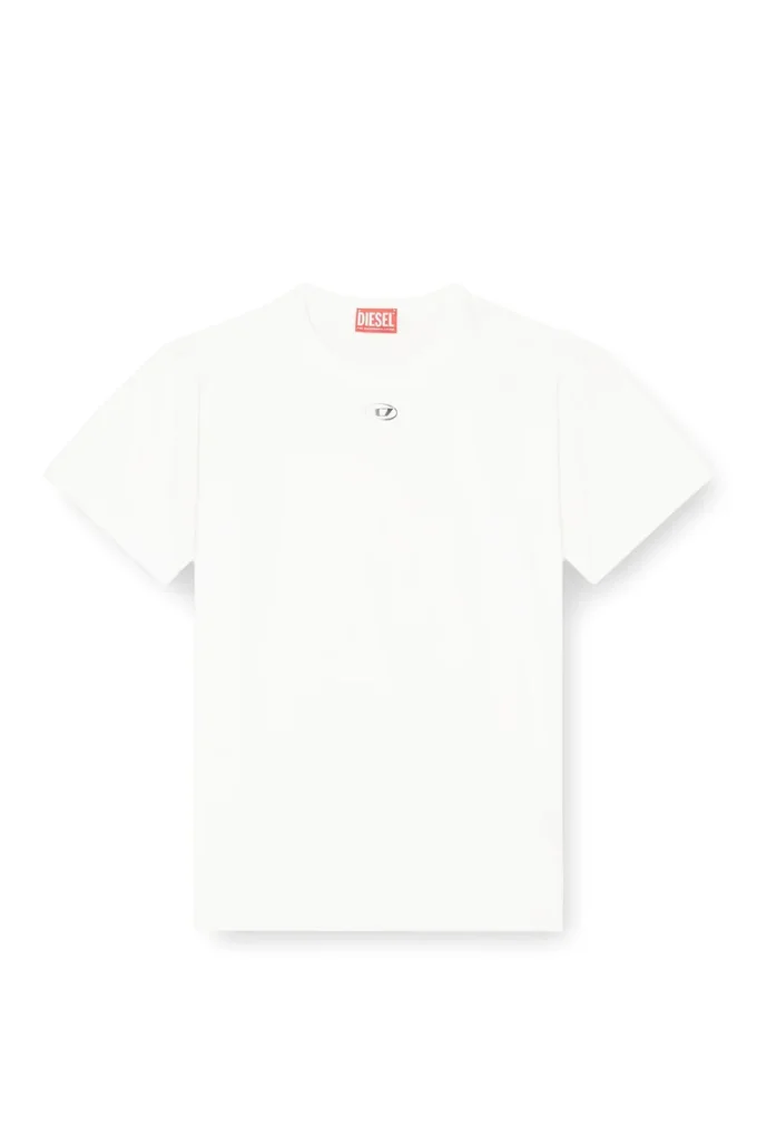 t-normy-od-s1 Bomullst-shirt med metalliskt Oval D t-normy-od-s1 Bomullst-shirt med metalliskt Oval D