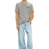 t-rawjust-v1 Acid-wash T-shirt med råa kanter