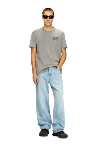 t-rawjust-v1 Acid-wash T-shirt med råa kanter