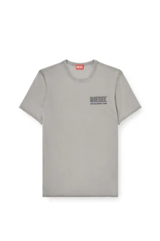 t-rawjust-v1 Acid-wash T-shirt med råa kanter