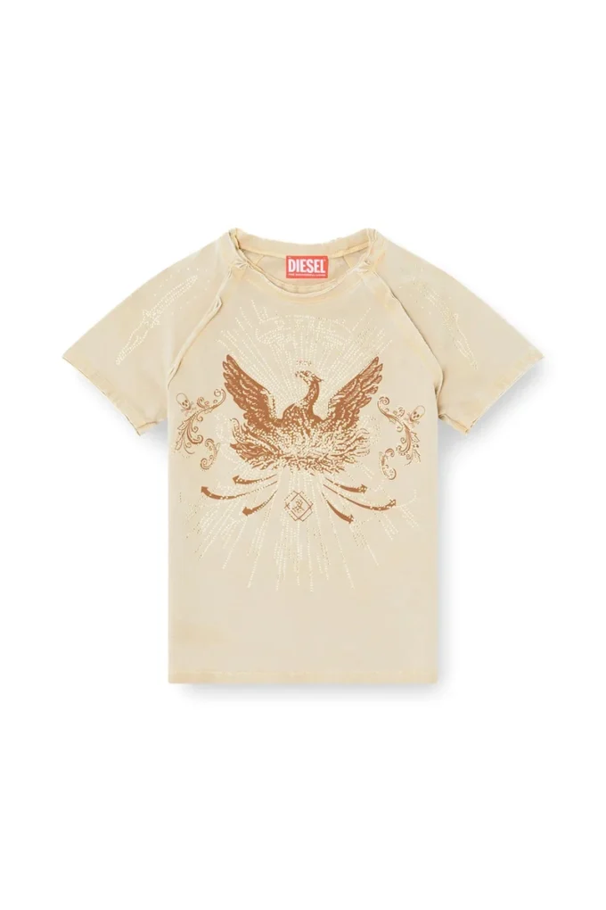t-roweena Phoenix T-shirt med strass t-roweena Phoenix T-shirt med strass