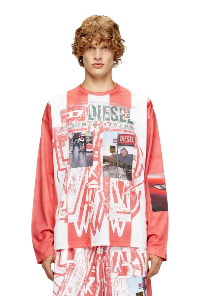 t-ruby Randig långärmad T-shirt med fotopatchar