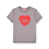 t-uncuties-long-s5 Slim T-shirt med hjärtmönster och nitar