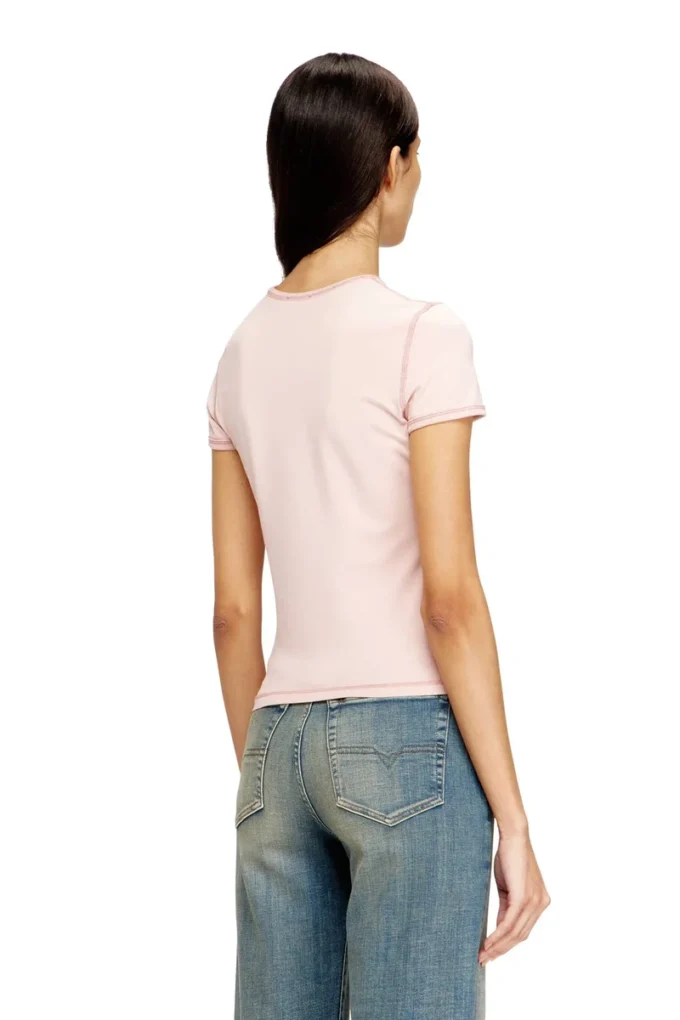 t-uncuties-long-s5 Slim T-shirt med hjärtmönster och nitar