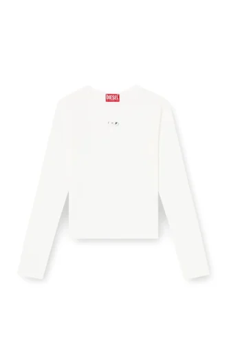 t-uncutieslong-ls-od Bomullströja med Oval D-logotyp