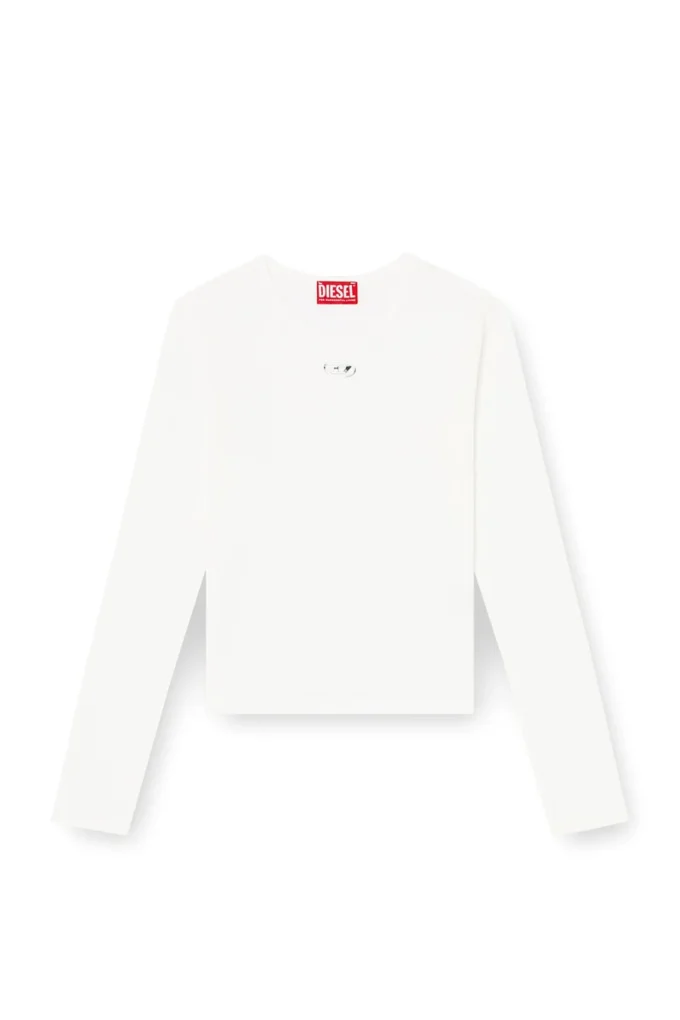 t-uncutieslong-ls-od Bomullströja med Oval D-logotyp t-uncutieslong-ls-od Bomullströja med Oval D-logotyp